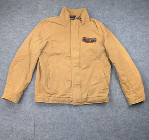 Chase Authentics Canvas Jacket Mens Medium Tony Stewart Nascar Chore Coat Grunge